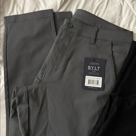 Mens casual pants black & grey - Picture 2 of 11